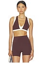 view 1 of 4 Unity Sports Bra in Mahogany & Whisper White