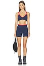 view 4 of 4 Paramount Sports Bra in Dark Navy & Tomato