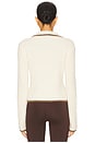 view 3 of 4 Ignite Zip Neck Knit Sweater in Whisper White Cream