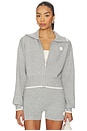view 1 of 5 Verge Knit Jacket in Grey Marle