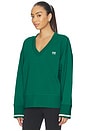 view 2 of 5 Courtside V-neck Sweatshirt in College Green