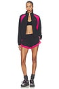 view 5 of 5 Stride Jacket in Black & Pink Cosmo