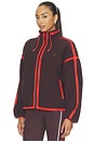 view 4 of 6 BLOUSON SHERPA LENNON  in Dark Plum & Strawberry