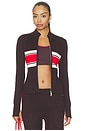 view 2 of 6 Solar Knit Jacket in Dark Plum