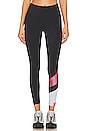 view 1 of 4 CHECK MARK レギンス in Black & Diva Pink