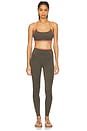view 5 of 6 Vita Full Length Legging in Tarmac & Brick Red