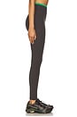 view 3 of 6 Vita Full Length Legging in Caviar & Kelly Green