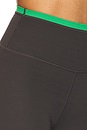 view 6 of 6 Vita Full Length Legging in Caviar & Kelly Green