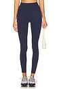 view 1 of 6 Highgate Full Length Legging in Dark Navy & Optic White