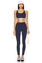 view 5 of 6 Highgate Full Length Legging in Dark Navy & Optic White