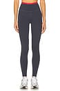 view 1 of 6 Vita Full Length Legging in Marine Blue & Strawberry Red