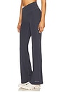 view 3 of 6 Wander Flare Legging in Marine Blue & Whisper White