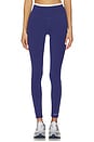 view 1 of 6 Vita Full Length Legging in Bright Navy & Whisper White