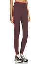 view 3 of 7 Radar Legging in Mahogany & Diva Pink