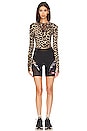 view 4 of 5 DOWNFORCE 탑 in Leopard