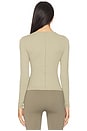 view 3 of 4 Foundation Long Sleeve Top in Silver Sage