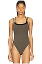 view 2 of 5 Distortion Bodysuit in Tarmac & Black