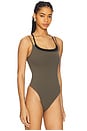 view 3 of 5 Distortion Bodysuit in Tarmac & Black