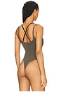 view 4 of 5 Distortion Bodysuit in Tarmac & Black