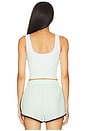view 3 of 5 Forward Tank Top in Hint Of Mint & Optic White