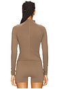 view 4 of 5 Routine Quarter Zip Long Sleeve Top in Walnut