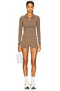 view 5 of 5 Routine Quarter Zip Long Sleeve Top in Walnut