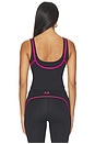 view 3 of 4 Forward Tank Top in Black & Cosmo Pink