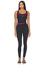 view 4 of 4 Forward Tank Top in Black & Cosmo Pink