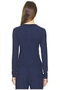 view 3 of 5 TOP MANCHES LONGUES HAVEN in Dark Navy
