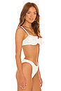 view 2 of 4 Ruffle Balconette Bikini top in Cream