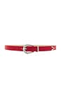 view 1 of 3 Slim Modern Rodeo Belt in Red