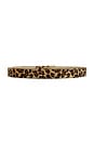 view 2 of 3 Polished Faux Fur Belt in Leopard & Gold