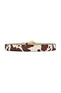 view 2 of 3 Modern Rodeo Belt in Cow & Gold