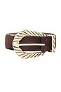 view 3 of 3 Modern Rodeo Belt in Mocha Suede