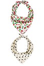 view 2 of 4 Cherry And Polka Dot Scarf Set in Multi