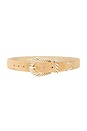 view 1 of 3 Modern Rodeo Belt in Sand Suede & Gold
