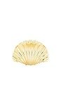 view 3 of 3 Scallop Shell Hair Clip in Gold