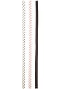 view 4 of 4 Organza Tie Scarf 3 Packs in White, Black, And Red