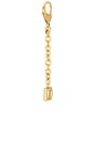 view 2 of 4 Bubble Initial Keychain in Gold