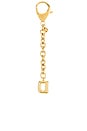view 4 of 4 Bubble Initial Keychain in Gold