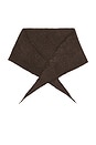 view 2 of 3 Courchevel Triangle Scarf in Brown in Browwn