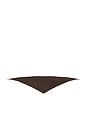 view 3 of 3 Courchevel Triangle Scarf in Brown in Browwn