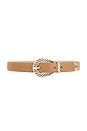 view 1 of 3 CEINTURE MODERN in Camel & Gold