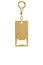 view 3 of 6 PORTE-CLÉS BOTTLE OPENER CARABINER in Tortoise & Gold
