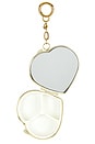 view 6 of 8 I Love Ny Pill Case Keychain in Gold