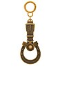 view 3 of 5 Horseshoe Keychain in Gold