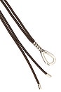 view 3 of 3 Chrome Tie Belt in Silver & Brown
