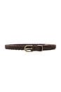 view 4 of 3 Braided Belt in Brown