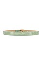 view 2 of 3 Tulsa Belt in Green Croc
