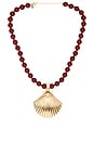 view 1 of 3 SAUTOIR PENDENTIF CREEK in Gold & Red